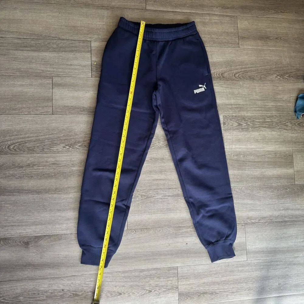 NEW Puma Sweatpants Mens Small Navy Blue Joggers Athletic Pants Casual Logo - Picture 11 of 16